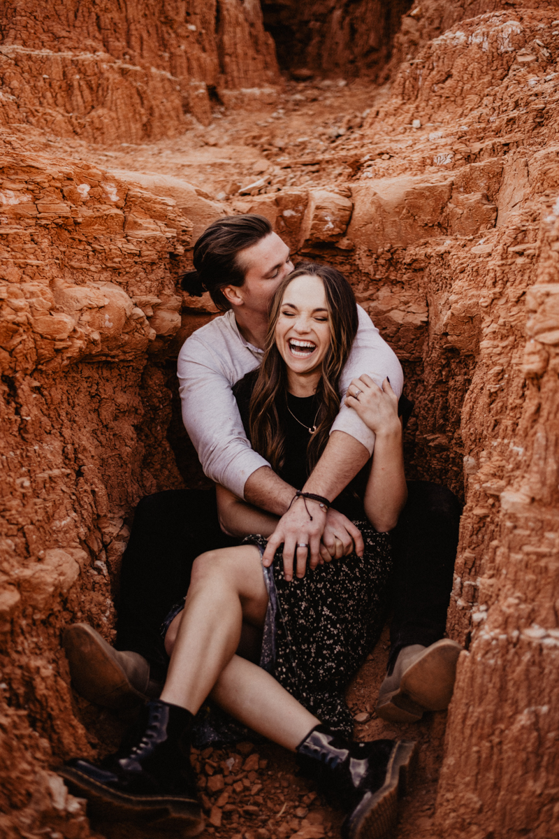 Palo Duro Canyon Engagement by Adventure Elopement and Austin Wedding Photographer