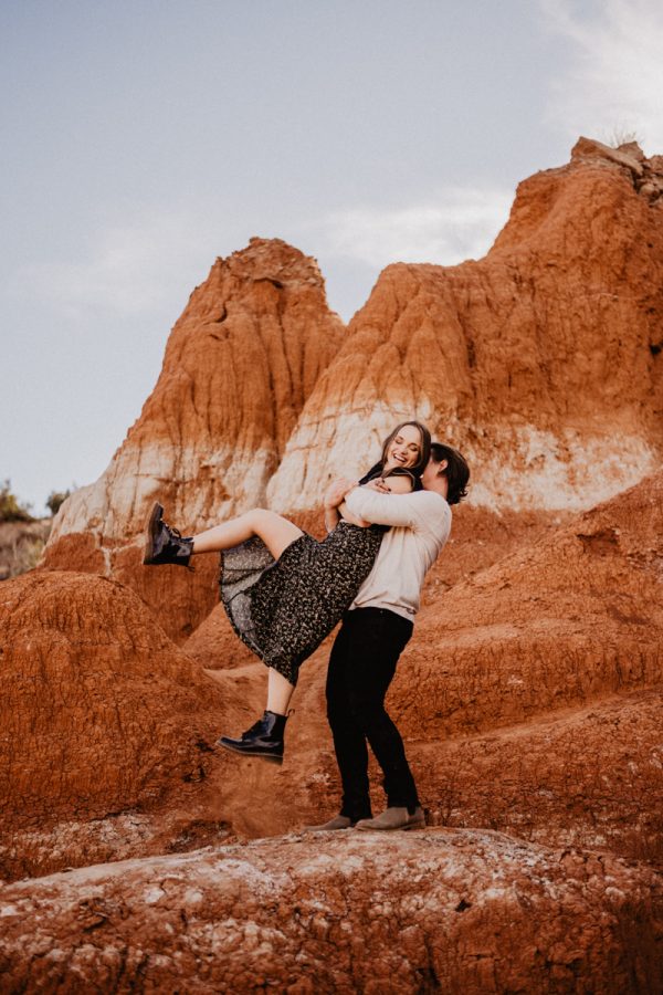 Palo Duro Canyon Engagement by Adventure Elopement and Austin Wedding Photographer