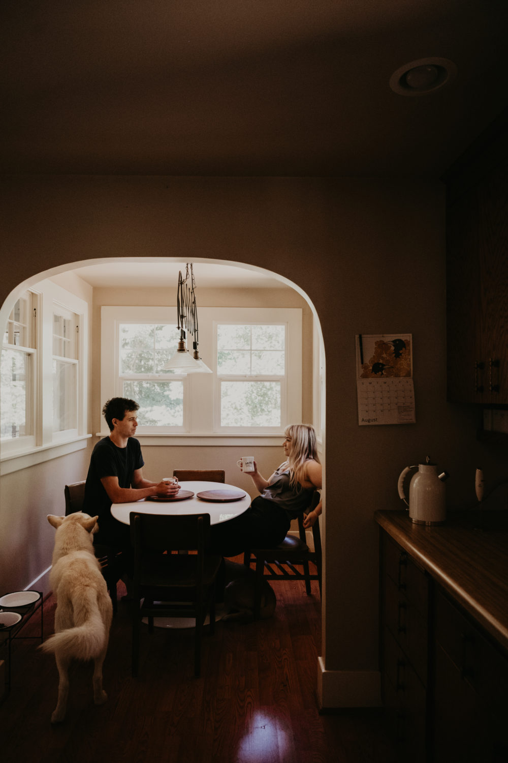 The Most romantic in home session - Washington elopement photographer