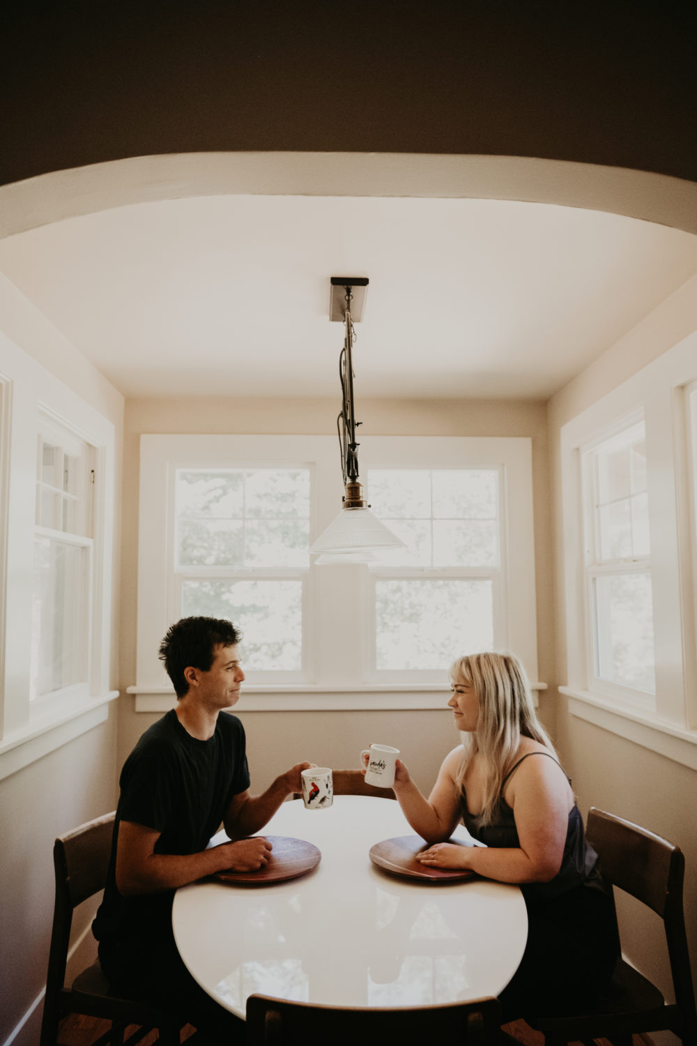 The Most romantic in home session - Washington elopement photographer