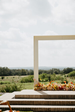 Frame Ceremony details at Prospect House Dripping Springs Wedding Venue